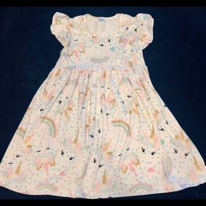 Unicorn dress. Kids 7/8
